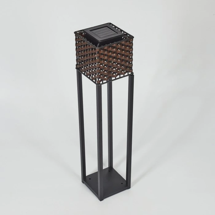 Hofstein Quarrata Solar-Wegeleuchte LED Schwarz, Braun, 1-flammig 10 Hofstein Quarrata Solar-Wegeleuchte LED Schwarz, Braun, 1-flammig – Bild 8