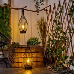 Hofstein Quillagua Solartischleuchte 2er Set LED Schwarz, 1-flammig -Günstiges Solarleuchten Geschäft quillagua solartischleuchte 2er set h3607794 8