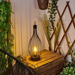 Hofstein Quillagua Solartischleuchte LED Schwarz, 1-flammig -Günstiges Solarleuchten Geschäft quillagua solartischleuchte h3607756 8