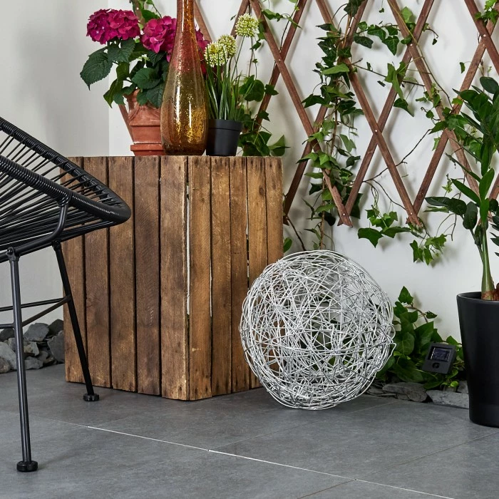 Hofstein Rapallo Solarleuchte LED Silber, 30-flammig 9 Hofstein Rapallo Solarleuchte LED Silber, 30-flammig – Bild 7