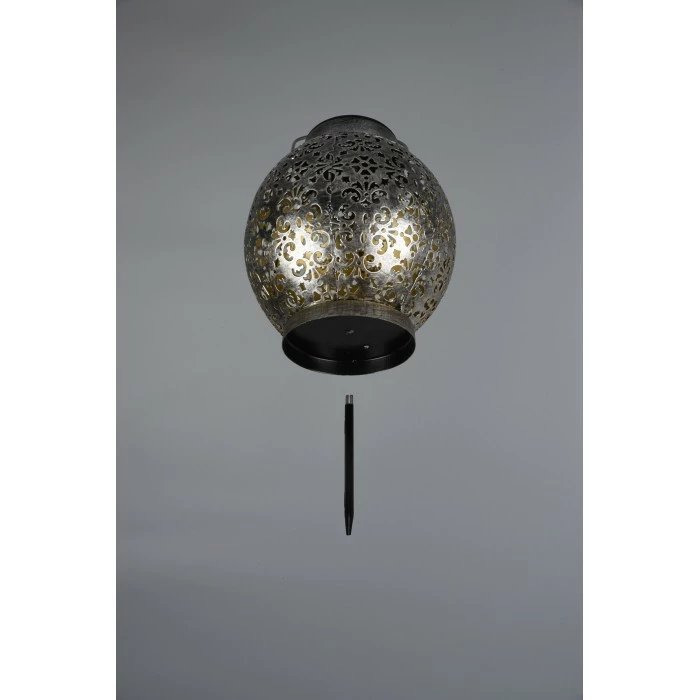 Reality Camiri Solar-Außentischleuchte LED Silber, Antik, 1-flammig 5 Reality Camiri Solar-Außentischleuchte LED Silber, Antik, 1-flammig – Bild 3