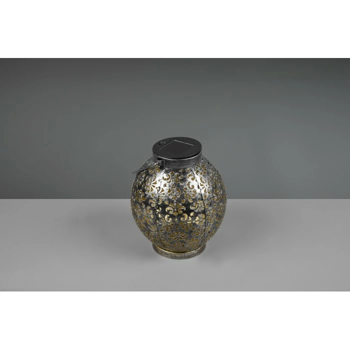 Reality Camiri Solar-Außentischleuchte LED Silber, Antik, 1-flammig 7 Reality Camiri Solar-Außentischleuchte LED Silber, Antik, 1-flammig – Bild 5