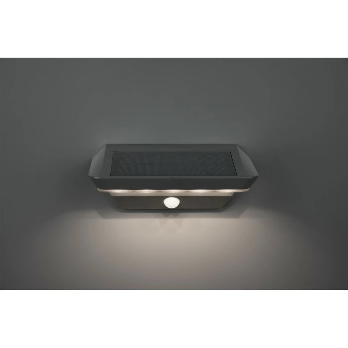 Reality Mendoza Solar-Außenwandleuchte LED Anthrazit, 1-flammig, Bewegungsmelder 8 Reality Mendoza Solar-Außenwandleuchte LED Anthrazit, 1-flammig, Bewegungsmelder – Bild 6