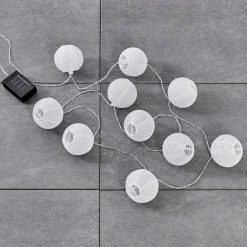 Hofstein Redding Solarlichterkette LED Weiß, 10-flammig -Günstiges Solarleuchten Geschäft redding solarlichterkette h3368220 12