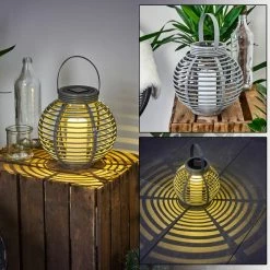 Hofstein Rehovot Solarleuchte LED Grau, 1-flammig