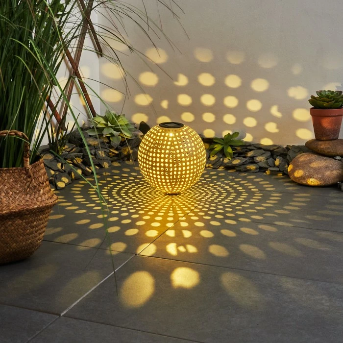 Hofstein Revere Solar-Kugelleuchte LED Schwarz, Braun, 1-flammig 13 Hofstein Revere Solar-Kugelleuchte LED Schwarz, Braun, 1-flammig – Bild 11