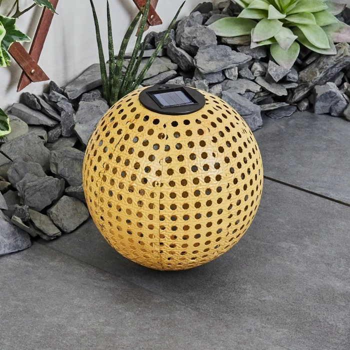 Hofstein Revere Solar-Kugelleuchte LED Schwarz, Braun, 1-flammig 14 Hofstein Revere Solar-Kugelleuchte LED Schwarz, Braun, 1-flammig – Bild 12