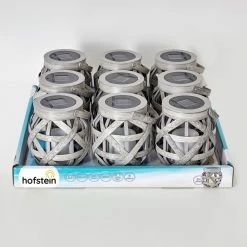 Hofstein Roanoke 9er Set Solarleuchte LED Grau, 1-flammig -Günstiges Solarleuchten Geschäft roanoke 9er set solarleuchte h3371404 10