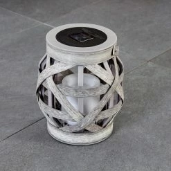 Hofstein Roanoke 9er Set Solarleuchte LED Grau, 1-flammig -Günstiges Solarleuchten Geschäft roanoke 9er set solarleuchte h3371404 3