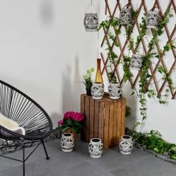 Hofstein Roanoke 9er Set Solarleuchte LED Grau, 1-flammig -Günstiges Solarleuchten Geschäft roanoke 9er set solarleuchte h3371404 7