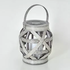 Hofstein Roanoke 9er Set Solarleuchte LED Grau, 1-flammig -Günstiges Solarleuchten Geschäft roanoke 9er set solarleuchte h3371404 9