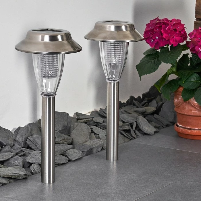 Hofstein Rovigo Solarleuchte LED Nickel-Matt, 1-flammig 6 Hofstein Rovigo Solarleuchte LED Nickel-Matt, 1-flammig – Bild 4