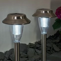 Hofstein Rovigo Solarleuchte LED Nickel-Matt, 1-flammig 22 Hofstein Rovigo Solarleuchte LED Nickel-Matt, 1-flammig -Günstiges Solarleuchten Geschäft rovigo solarleuchte h3371220 6