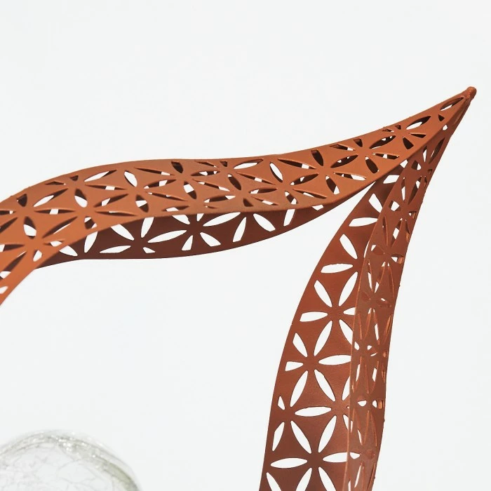 Hofstein Rovinj Solar-Kugelleuchte LED Rostfarben, 1-flammig 5 Hofstein Rovinj Solar-Kugelleuchte LED Rostfarben, 1-flammig – Bild 3