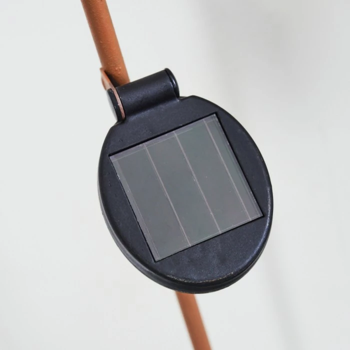 Hofstein Rovinj Solar-Kugelleuchte LED Rostfarben, 1-flammig 12 Hofstein Rovinj Solar-Kugelleuchte LED Rostfarben, 1-flammig – Bild 10