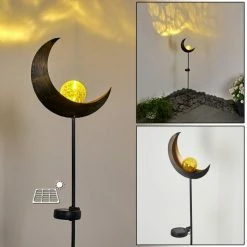 Hofstein Rovinj Solarleuchte LED Schwarz, Kupferfarben, 1-flammig