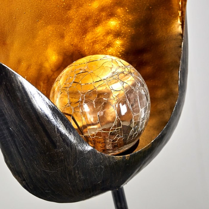 Hofstein Rovinj Solarleuchte LED Schwarz-Gold, 1-flammig 13 Hofstein Rovinj Solarleuchte LED Schwarz-Gold, 1-flammig – Bild 11