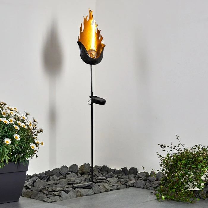 Hofstein Rovinj Solarleuchte LED Schwarz-Gold, 1-flammig 18 Hofstein Rovinj Solarleuchte LED Schwarz-Gold, 1-flammig – Bild 16