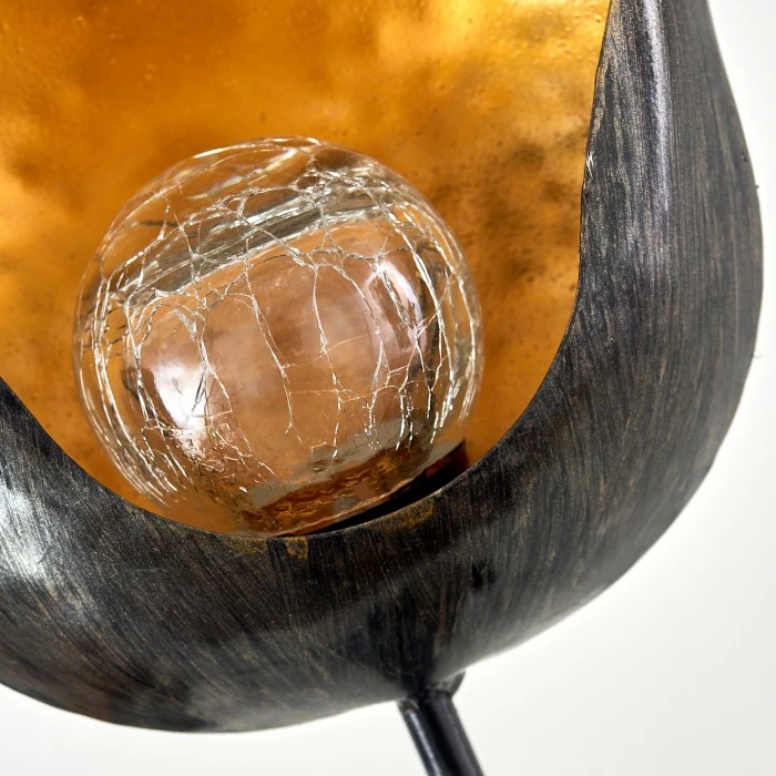 Hofstein Rovinj Solarleuchte LED Schwarz-Gold, 1-flammig 21 Hofstein Rovinj Solarleuchte LED Schwarz-Gold, 1-flammig – Bild 19