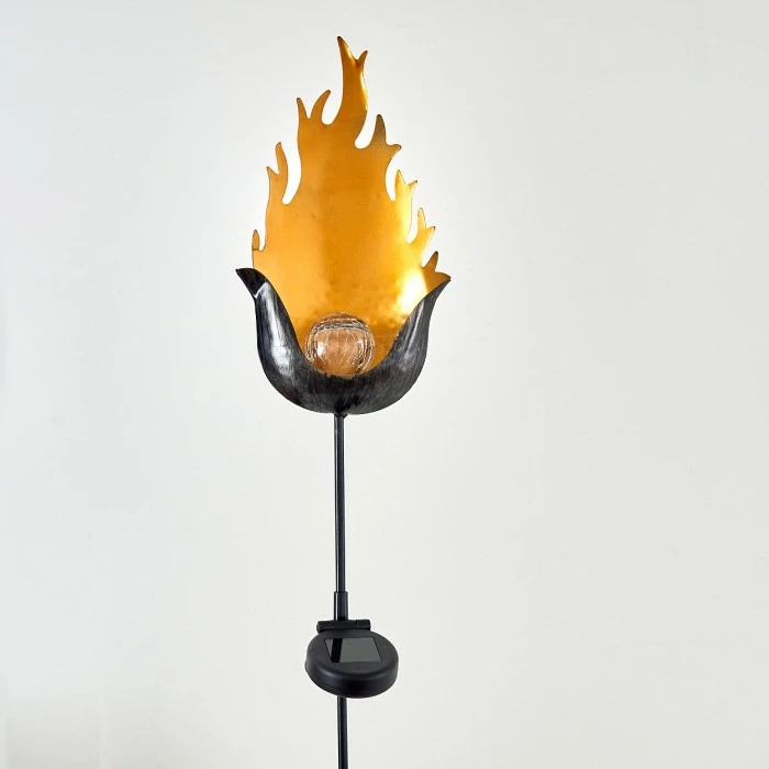 Hofstein Rovinj Solarleuchte LED Schwarz-Gold, 1-flammig 22 Hofstein Rovinj Solarleuchte LED Schwarz-Gold, 1-flammig – Bild 20