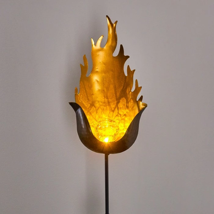 Hofstein Rovinj Solarleuchte LED Schwarz-Gold, 1-flammig 9 Hofstein Rovinj Solarleuchte LED Schwarz-Gold, 1-flammig – Bild 7