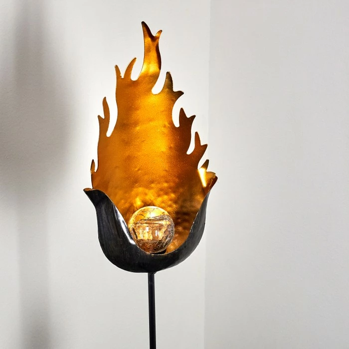 Hofstein Rovinj Solarleuchte LED Schwarz-Gold, 1-flammig 11 Hofstein Rovinj Solarleuchte LED Schwarz-Gold, 1-flammig – Bild 9