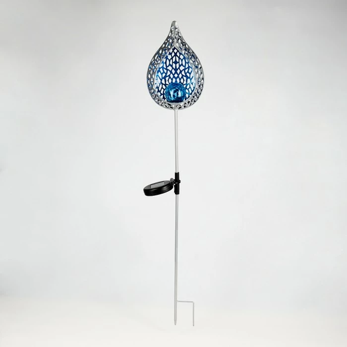 Hofstein Rovinj Solarleuchte LED Blau, Silber, 1-flammig 10 Hofstein Rovinj Solarleuchte LED Blau, Silber, 1-flammig – Bild 8