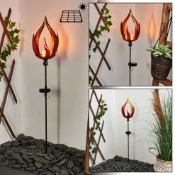 Hofstein Rovinj Solarleuchte LED Rot, Gelb, Schwarz, 10-flammig