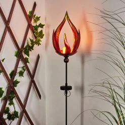 Hofstein Rovinj Solarleuchte LED Rot, Gelb, Schwarz, 10-flammig -Günstiges Solarleuchten Geschäft rovinj solarleuchte h3425664 6