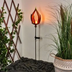 Hofstein Rovinj Solarleuchte LED Rot, Gelb, Schwarz, 10-flammig -Günstiges Solarleuchten Geschäft rovinj solarleuchte h3425664 8