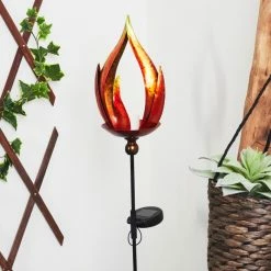 Hofstein Rovinj Solarleuchte LED Rot, Gelb, Schwarz, 10-flammig -Günstiges Solarleuchten Geschäft rovinj solarleuchte h3425664 9