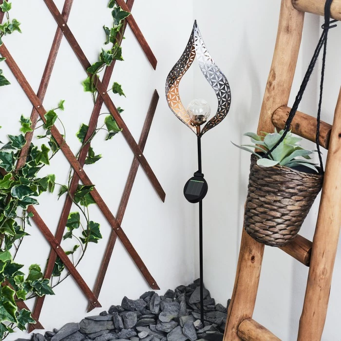 Hofstein Rovinj Solarleuchte LED Schwarz, Kupferfarben, 1-flammig 13 Hofstein Rovinj Solarleuchte LED Schwarz, Kupferfarben, 1-flammig – Bild 11