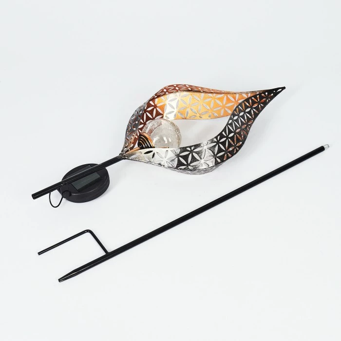 Hofstein Rovinj Solarleuchte LED Schwarz, Kupferfarben, 1-flammig 7 Hofstein Rovinj Solarleuchte LED Schwarz, Kupferfarben, 1-flammig – Bild 5