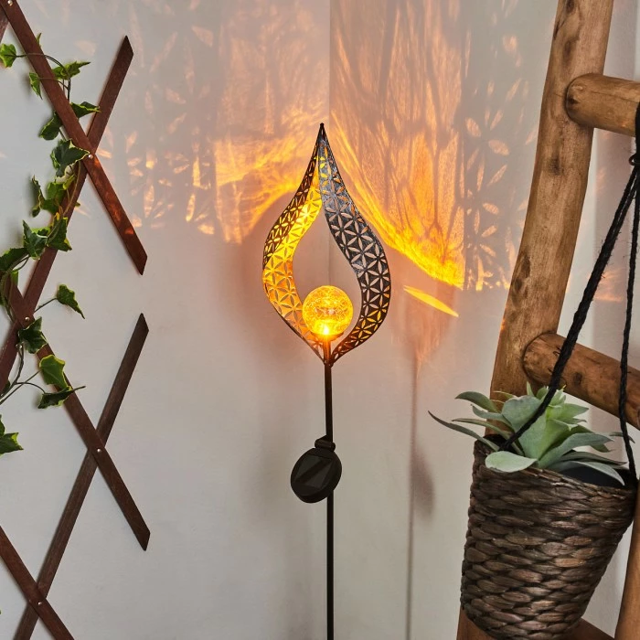 Hofstein Rovinj Solarleuchte LED Schwarz, Kupferfarben, 1-flammig 11 Hofstein Rovinj Solarleuchte LED Schwarz, Kupferfarben, 1-flammig – Bild 9