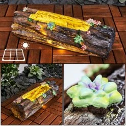 Hofstein Samana Solarleuchte LED Gelb, Grün, Braun, Rosa, 20-flammig