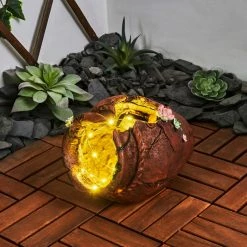 Hofstein Samana Solarleuchte LED Grün, Braun, Rosa, 20-flammig -Günstiges Solarleuchten Geschäft samana solarleuchte h3426869 6