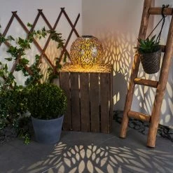 Hofstein Samoao Solarleuchte LED Schwarz, Silber, Kupferfarben, 1-flammig -Günstiges Solarleuchten Geschäft samoao solarleuchte h3418345 10