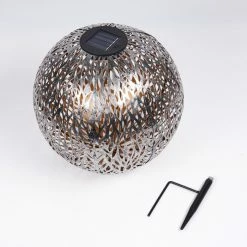 Hofstein Samoao Solarleuchte LED Schwarz, Silber, Kupferfarben, 1-flammig -Günstiges Solarleuchten Geschäft samoao solarleuchte h3418345 4