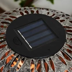Hofstein Samoao Solarleuchte LED Schwarz, Silber, Kupferfarben, 1-flammig -Günstiges Solarleuchten Geschäft samoao solarleuchte h3418345 5