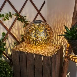 Hofstein Samoao Solarleuchte LED Schwarz, Silber, Kupferfarben, 1-flammig -Günstiges Solarleuchten Geschäft samoao solarleuchte h3418345 6