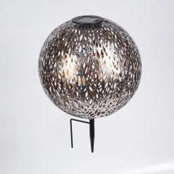 Hofstein Samoao Solarleuchte LED Schwarz, Silber, Kupferfarben, 1-flammig -Günstiges Solarleuchten Geschäft samoao solarleuchte h3418345 7