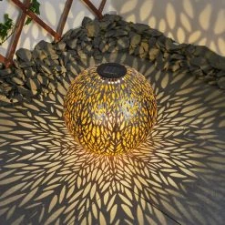 Hofstein Samoao Solarleuchte LED Schwarz, Silber, Kupferfarben, 1-flammig -Günstiges Solarleuchten Geschäft samoao solarleuchte h3418345 8