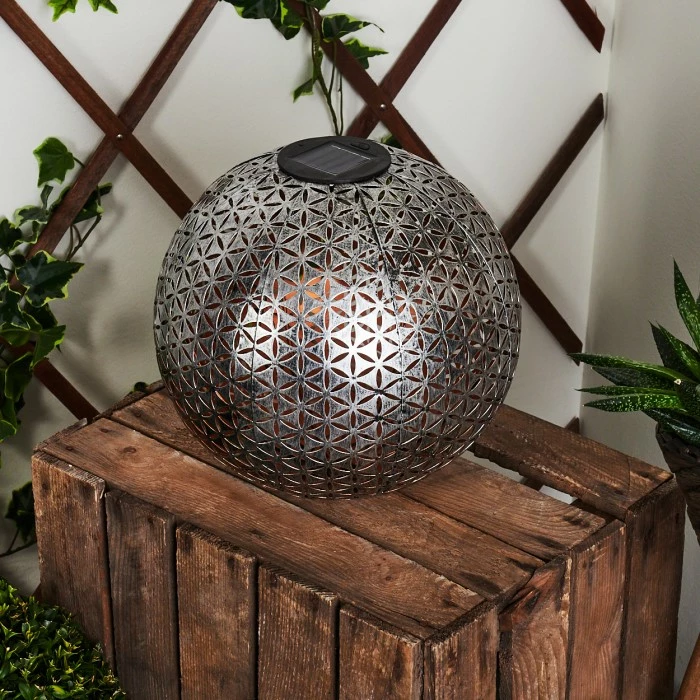 Hofstein Samoao Solarleuchte LED Schwarz, Silber, Kupferfarben, 1-flammig 4 Hofstein Samoao Solarleuchte LED Schwarz, Silber, Kupferfarben, 1-flammig – Bild 2