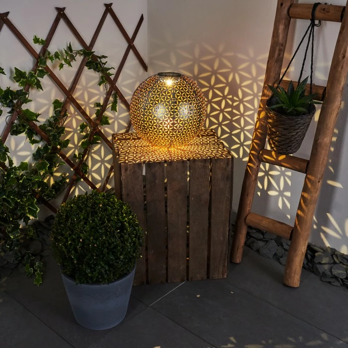 Hofstein Samoao Solarleuchte LED Schwarz, Silber, Kupferfarben, 1-flammig 13 Hofstein Samoao Solarleuchte LED Schwarz, Silber, Kupferfarben, 1-flammig – Bild 11