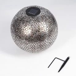 Hofstein Samoao Solarleuchte LED Schwarz, Silber, Kupferfarben, 1-flammig 18 Hofstein Samoao Solarleuchte LED Schwarz, Silber, Kupferfarben, 1-flammig -Günstiges Solarleuchten Geschäft samoao solarleuchte h3418420 4