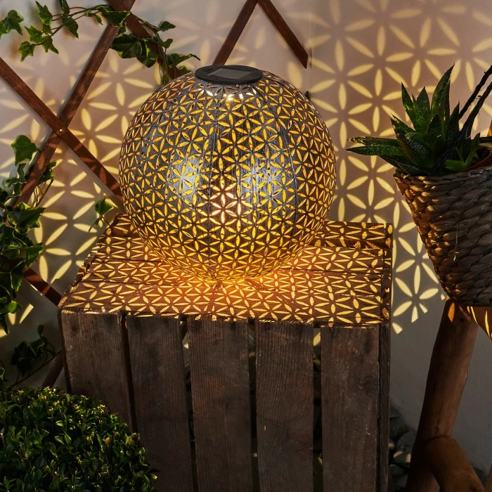 Hofstein Samoao Solarleuchte LED Schwarz, Silber, Kupferfarben, 1-flammig 9 Hofstein Samoao Solarleuchte LED Schwarz, Silber, Kupferfarben, 1-flammig – Bild 7