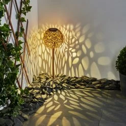 Hofstein Samoao Solarleuchte LED Schwarz, Rostfarben, 1-flammig -Günstiges Solarleuchten Geschäft samoao solarleuchte h3418888 8