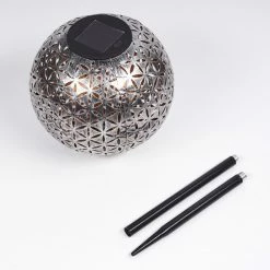 Hofstein Samoao Solarleuchte LED Schwarz, Silber, Kupferfarben, 1-flammig -Günstiges Solarleuchten Geschäft samoao solarleuchte h3419915 4