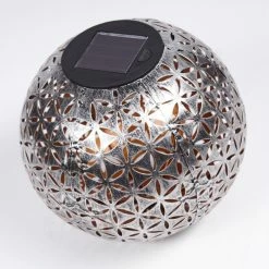 Hofstein Samoao Solarleuchte LED Schwarz, Silber, Kupferfarben, 1-flammig -Günstiges Solarleuchten Geschäft samoao solarleuchte h3419915 7