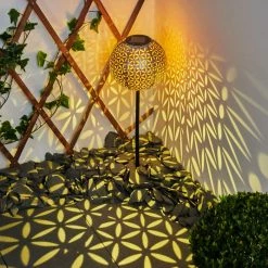 Hofstein Samoao Solarleuchte LED Schwarz, Silber, Kupferfarben, 1-flammig -Günstiges Solarleuchten Geschäft samoao solarleuchte h3419915 8